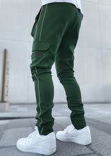 Green Reflective Cargo Trackpants